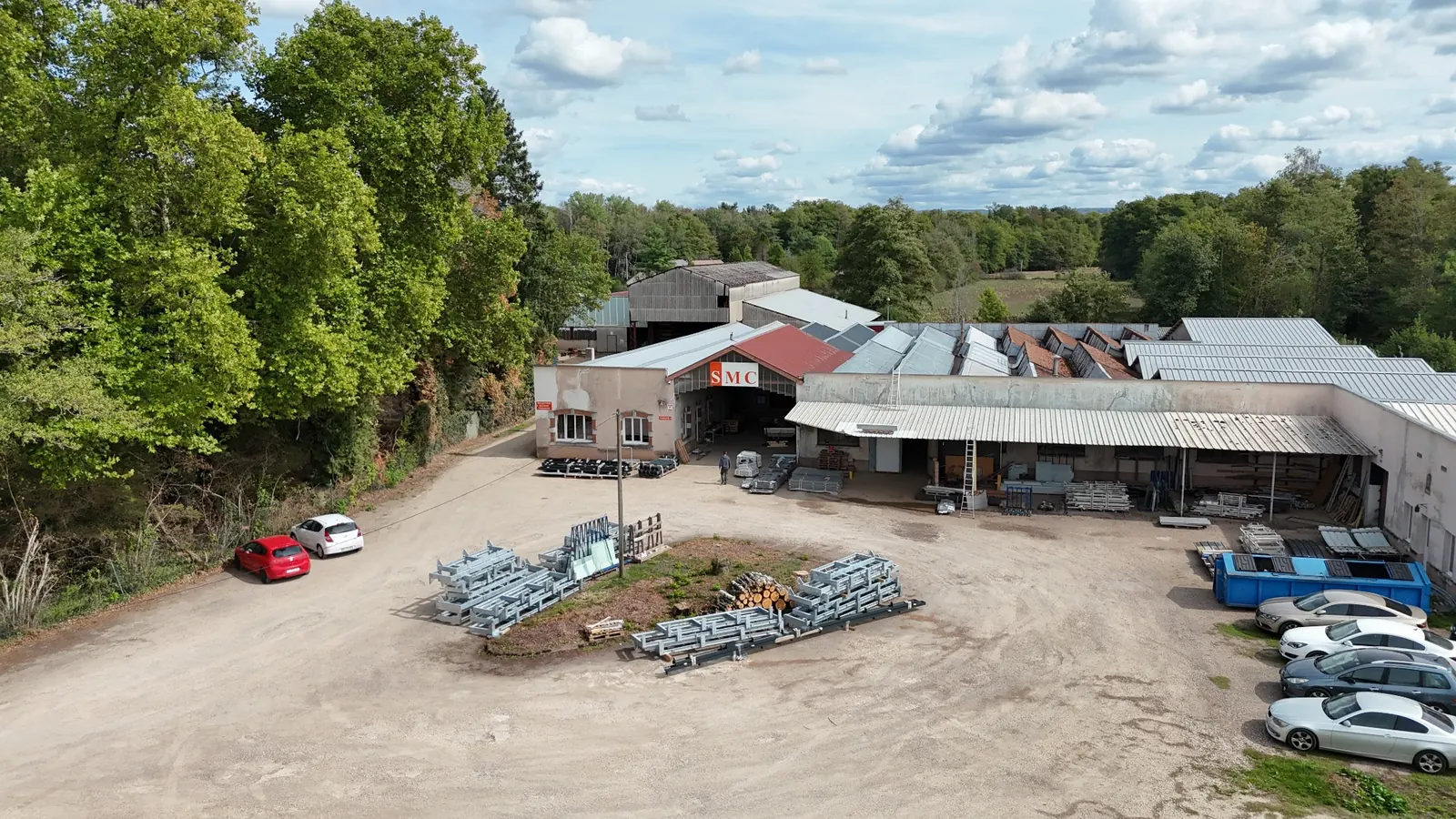 smc-corbenay - entreprise SMC vue par drone