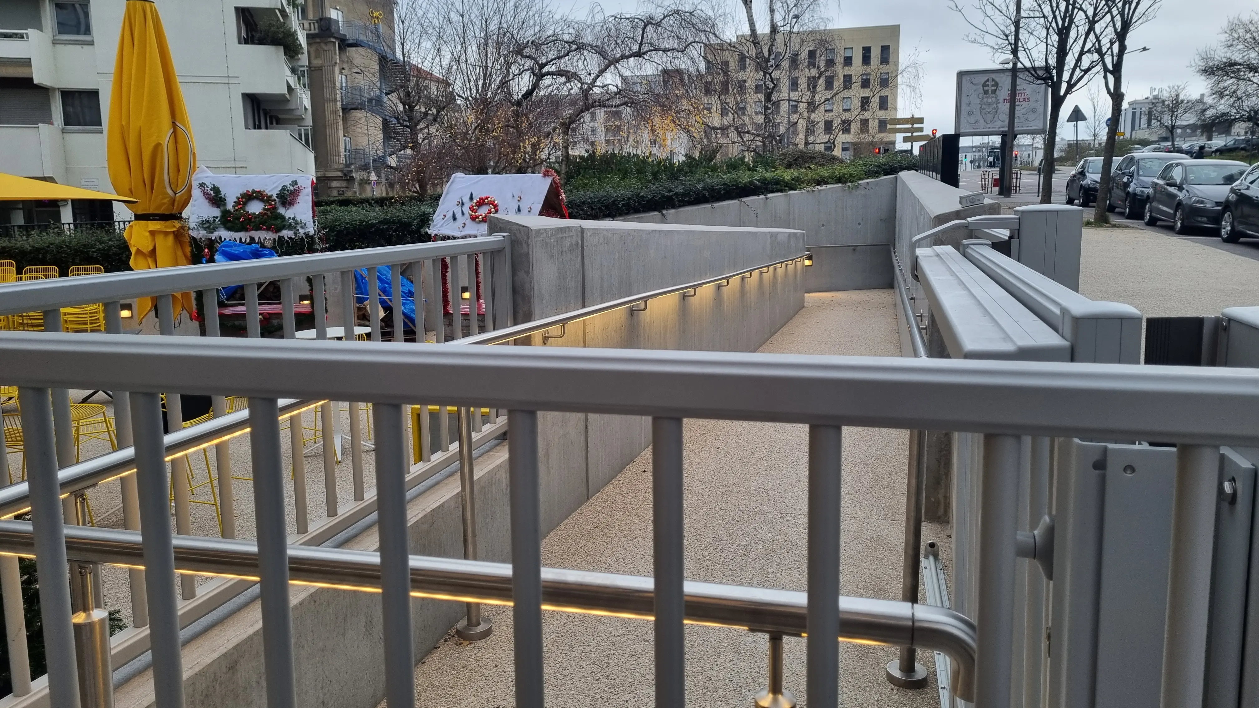 Réalisation d'un chantier dans le centre commercial Le Palais à Nancy